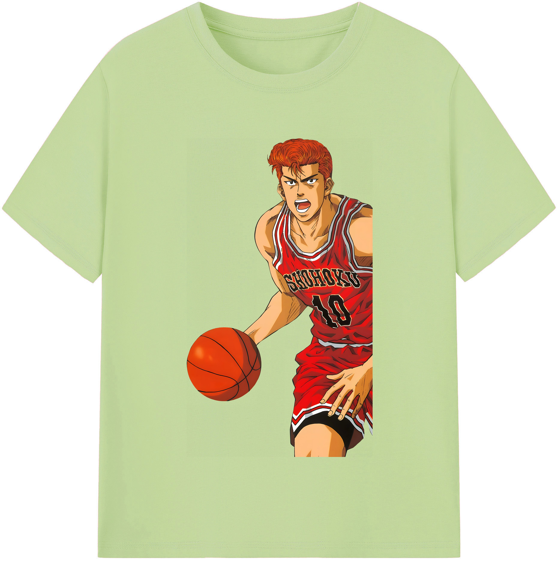 SLAM DUNK／スラムダンク 綿100％半袖Tシャツ（フロントプリント）